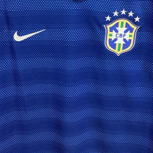 ブラジル代表 サッカーユニフォーム メンズ SIZE L ブルー 2014-2015シーズン アウェイ 575282-493