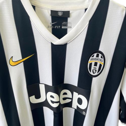 ユベントス サッカーユニフォーム メンズ SIZE L ブラック×ホワイト 2013-2014シーズン ホーム 533056-107