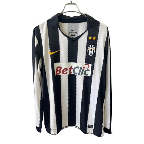 ユベントス サッカーユニフォーム メンズ SIZE L ブラック×ホワイト 長袖 2010-2011シーズン ホーム 394151-010