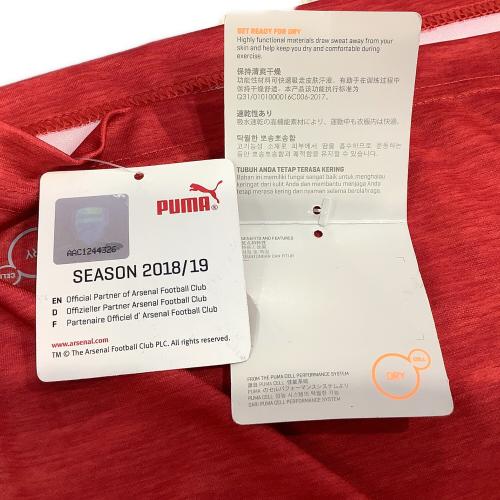 アーセナル サッカーユニフォーム メンズ SIZE L レッド×ホワイト 2018-2019シーズン ホーム 753209