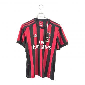 ACミラン (エーシーミラン) 2017-2018シーズン ホーム サッカーユニフォーム AZ7069 メンズ SIZE L ブラック×レッド