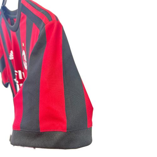 ACミラン (エーシーミラン) 2017-2018シーズン ホーム サッカーユニフォーム AZ7069 メンズ SIZE L ブラック×レッド
