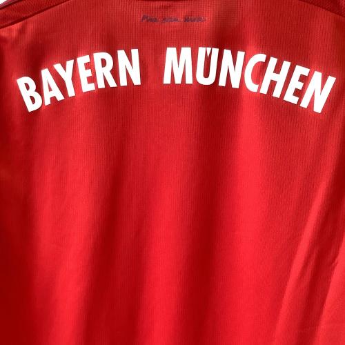 バイエルン・ミュンヘン サッカーユニフォーム メンズ SIZE 2XO レッド 2015-2016シーズン ホーム S14294