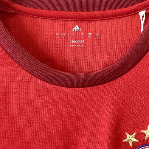 バイエルン・ミュンヘン サッカーユニフォーム メンズ SIZE 2XO レッド 2015-2016シーズン ホーム S14294