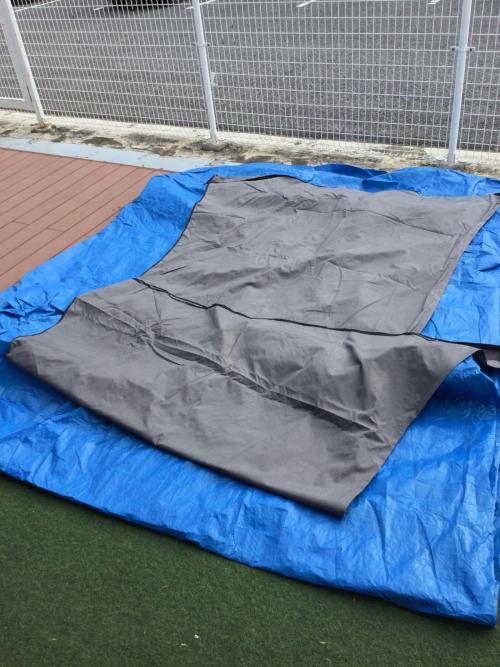 Telo (テロ) ヘキサタープ モクグレー ※使用には別売のポールが必要です。 クレセント 450×450cm 3～4人用 TC素材