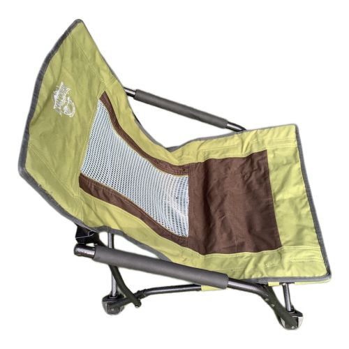 CRAZY CREEK (クレイジークリーク) アウトドアチェア 黄緑 廃盤 希少 レッグクアドビーチチェア