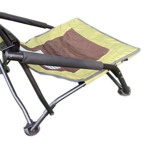 CRAZY CREEK (クレイジークリーク) アウトドアチェア 黄緑 廃盤 希少 レッグクアドビーチチェア