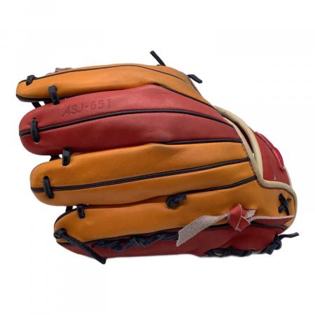 All Star (オールスター) 硬式グローブ 約28cm オレンジ×レッド 内野用