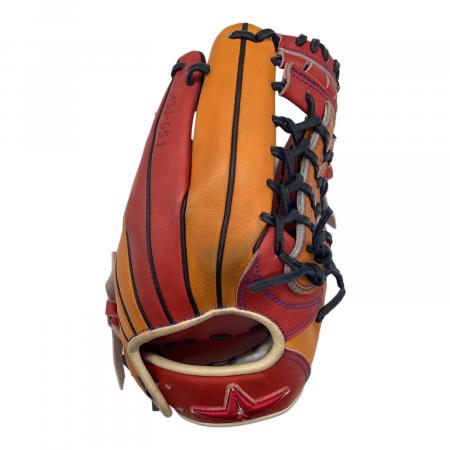All Star (オールスター) 硬式グローブ 約28cm オレンジ×レッド 内野用