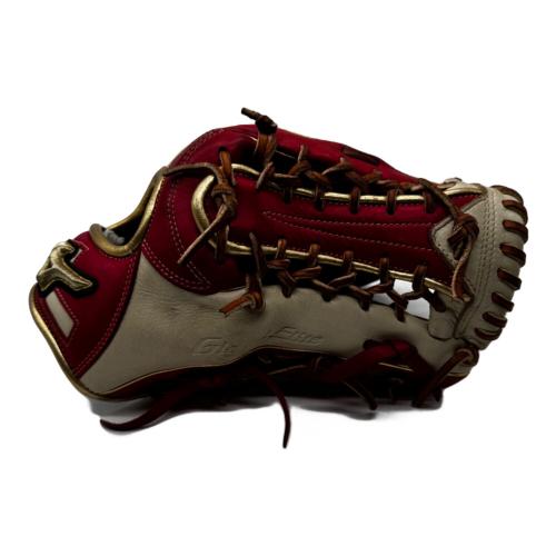 MIZUNO (ミズノ) 軟式グローブ 約31cm ホワイトxレッド GLOBALELITE 内野用 1AJGR29305