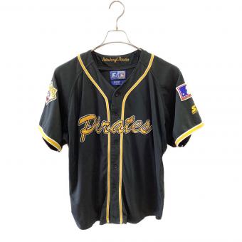 ピッツバーグ・パイレーツ 応援グッズ SIZE L ブラック×イエロー 90’s ユニフォーム風半袖シャツ