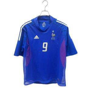 フランス代表 (フランスダイヒョウ) サッカーユニフォーム メンズ SIZE XXO ブルー 【9】ジブリル・シセ 2002シーズン ホーム