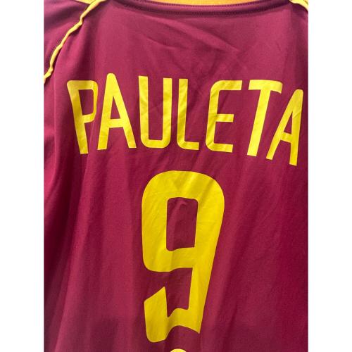 ポルトガル代表 サッカーユニフォーム メンズ SIZE L ブラウン 【9】ペドロ・パウレタ 2002シーズン ホーム