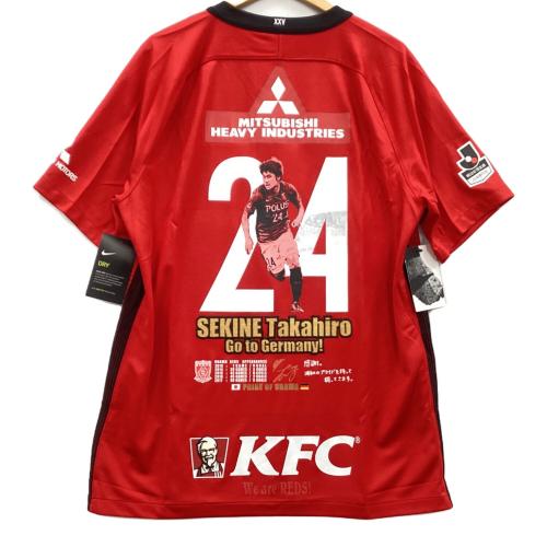 浦和レッズ (ウラワレッズ) サッカーユニフォーム メンズ SIZE LL レッド タグ付き 関根貴大【24】移籍記念 レプリカユニフォーム 838889