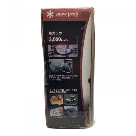 Snow peak (スノーピーク) シングルガスバーナー 未使用品のため動作