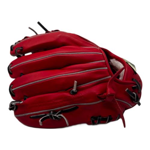 MIZUNO (ミズノ) 軟式グローブ 28cm レッド グラブケース付き グローバルエリート  Hselection SIGNA 内野用