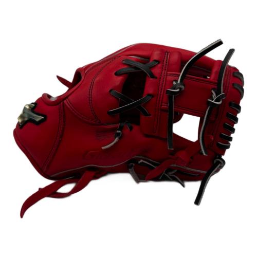 MIZUNO (ミズノ) 軟式グローブ 28cm レッド グラブケース付き グローバルエリート  Hselection SIGNA 内野用