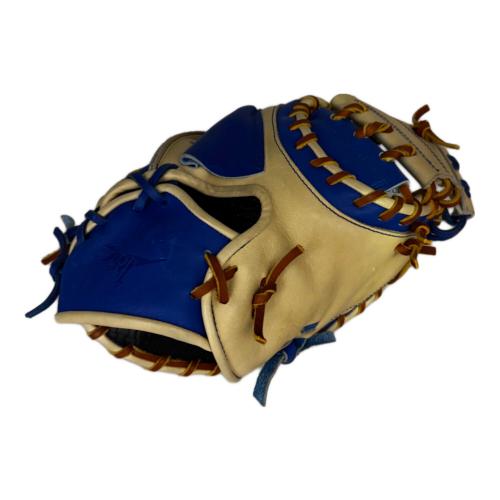 TYSSY CRAFT 軟式グローブ 約31.5cm ブルー×キャメル 湯もみ加工済み キャッチャーミット CM02SW