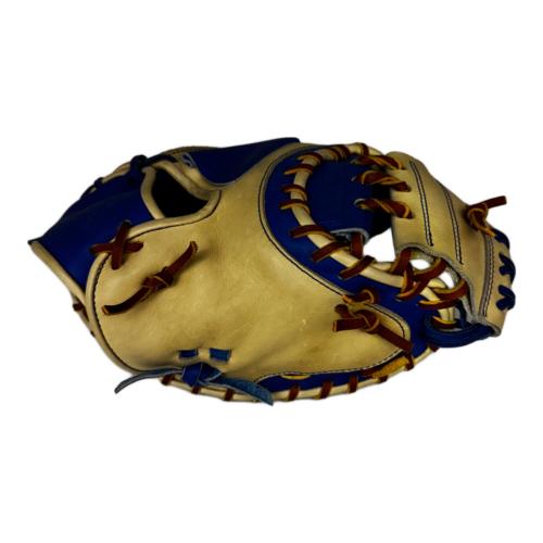 TYSSY CRAFT 軟式グローブ 約31.5cm ブルー×キャメル 湯もみ加工済み キャッチャーミット CM02SW