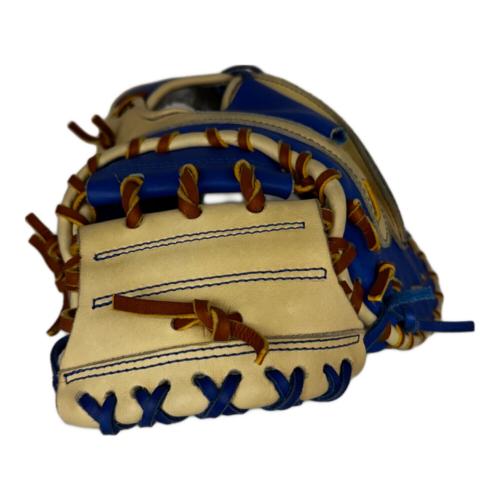 TYSSY CRAFT 軟式グローブ 約31.5cm ブルー×キャメル 湯もみ加工済み キャッチャーミット CM02SW