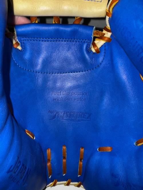 TYSSY CRAFT 軟式グローブ 約31.5cm ブルー×キャメル 湯もみ加工済み キャッチャーミット CM02SW