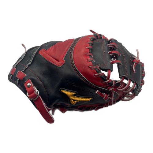 MIZUNO (ミズノ) 軟式グローブ 約32.5cm レッド×ブラック オーダーグローブ キャッチャーミット