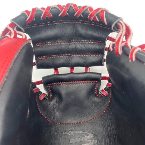 MIZUNO (ミズノ) 軟式グローブ 約32.5cm レッド×ブラック オーダーグローブ キャッチャーミット