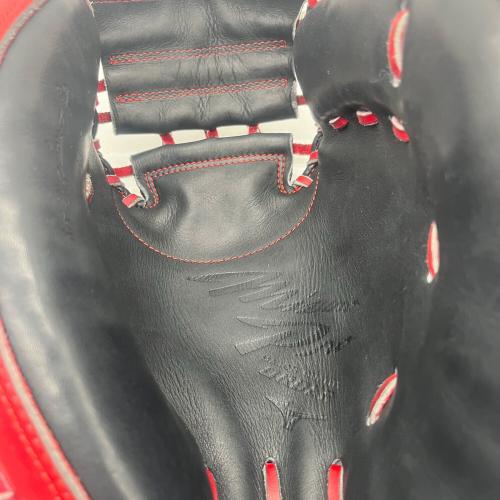 MIZUNO (ミズノ) 軟式グローブ 約32.5cm レッド×ブラック オーダーグローブ キャッチャーミット