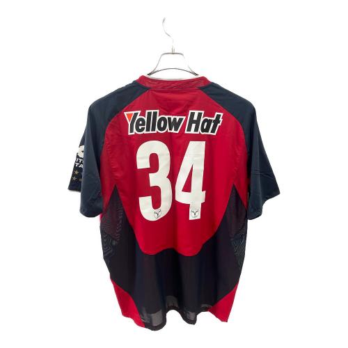 鹿島アントラーズ (カシマアントラーズ) サッカーユニフォーム メンズ SIZE XXL レッド 【34】小笠原満男・2004-2005シーズン・ホーム 56323