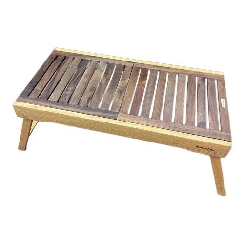 Naturehike (ネイチャーハイク) アウトドアテーブル ブラウン スライド式  IGT対応 折りたたみ ウッドテーブル ウッド