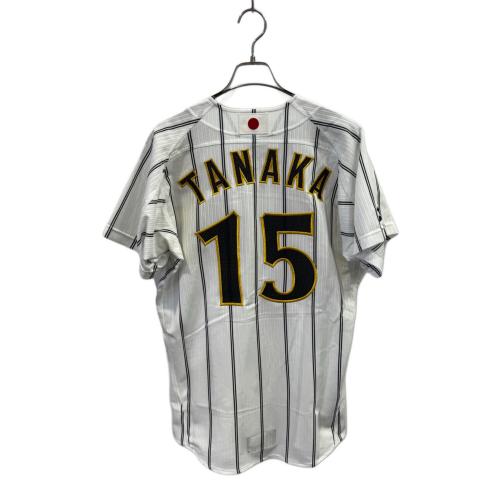 日本代表 (ニホンダイヒョウ) 応援グッズ SIZE L ホワイト×ネイビー 【15】田中 将大 @ 2008年北京五輪 侍ジャパン ユニフォーム ホーム プロ仕様モデル 52MW-77791