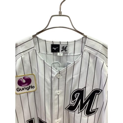 千葉ロッテマリーンズ (チバロッテマリーンズ) 応援グッズ SIZE L ホワイト×ブラック 【17】佐々木 朗希 ★ ユニフォーム レプリカ 12JRMM0117