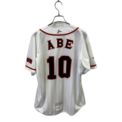 読売ジャイアンツ (ヨミウリジャイアンツ) 応援グッズ SIZE O ホワイト×オレンジ 【10】阿部 慎之助 ユニフォーム 2012チャンピオンバッチ付 プロコレ