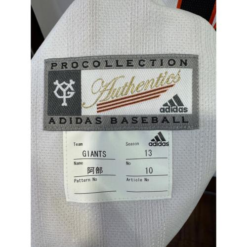 読売ジャイアンツ (ヨミウリジャイアンツ) 応援グッズ SIZE O ホワイト×オレンジ 【10】阿部 慎之助 ユニフォーム 2012チャンピオンバッチ付 プロコレ