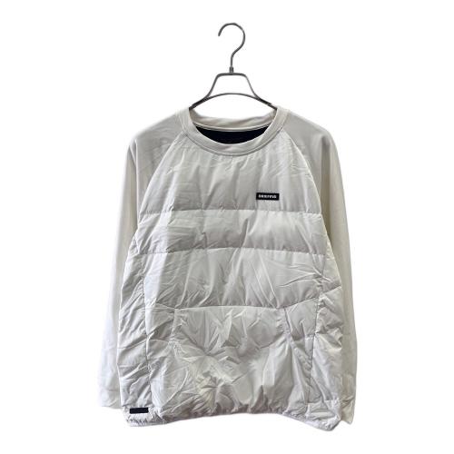 BRIEFING (ブリーフィング) ゴルフウェア(トップス) メンズ SIZE L ホワイト TAION DOWN CREW NECK BRG223MA7