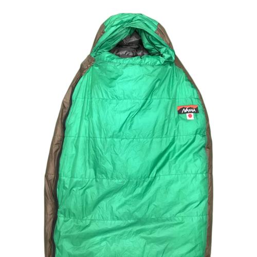 NANGA (ナンガ) マミー型シュラフ(ダウン) グリーン×ブラウン オーロラライト600DX