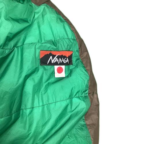 NANGA (ナンガ) マミー型シュラフ(ダウン) グリーン×ブラウン オーロラライト600DX