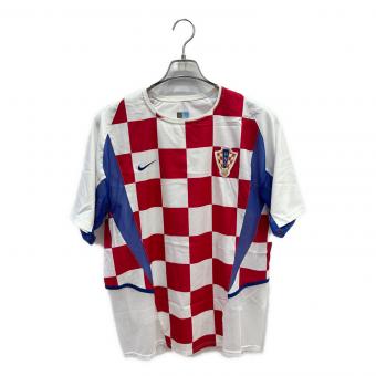 クロアチア代表 (-) サッカーユニフォーム メンズ SIZE M ホワイト×レッド 2002シーズン ホーム