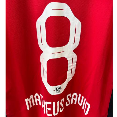 浦和レッズ (ウラワレッズ) サッカーユニフォーム メンズ SIZE XL レッド 【8】マテウスサヴィオ・2025シーズン・ホーム HJ1425-611