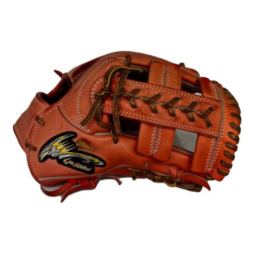 Ip select (アイピーセレクト) 軟式グローブ 約28㎝ オレンジ ※土手紐無 SELESCT 内野用