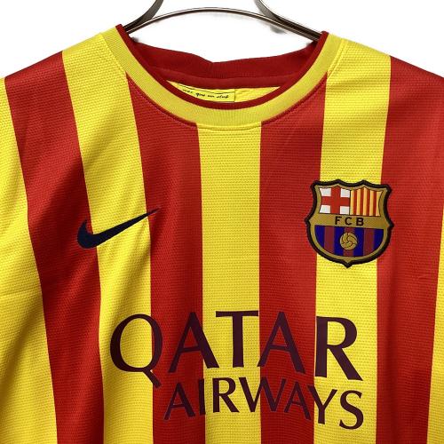 FCバルセロナ サッカーユニフォーム メンズ SIZE M レッドxイエロー 2013‐14シーズン・アウェイ 532823-703