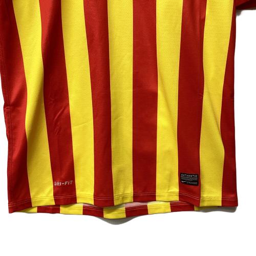 FCバルセロナ サッカーユニフォーム メンズ SIZE M レッドxイエロー 2013‐14シーズン・アウェイ 532823-703