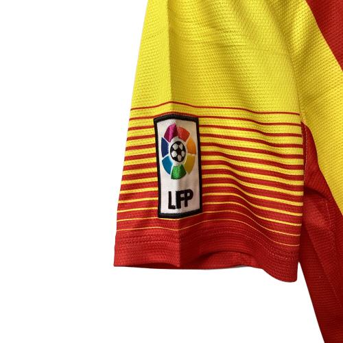 FCバルセロナ サッカーユニフォーム メンズ SIZE M レッドxイエロー 2013‐14シーズン・アウェイ 532823-703