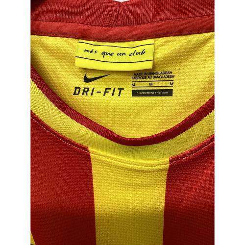 FCバルセロナ サッカーユニフォーム メンズ SIZE M レッドxイエロー 2013‐14シーズン・アウェイ 532823-703