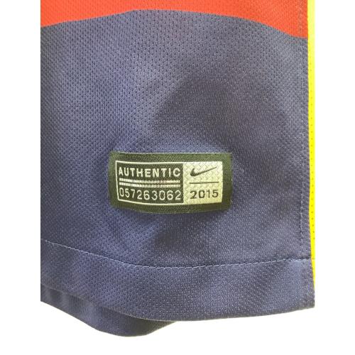 FCバルセロナ サッカーユニフォーム メンズ SIZE S レッドxブルー 【11】ネイマールJr・2015-16シーズンホーム 658794-422