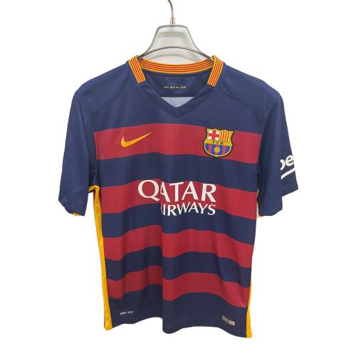 FCバルセロナ サッカーユニフォーム メンズ SIZE M レッドxブルー 【9】ルイススアレス・2015-16シーズン・ホーム 658794-422