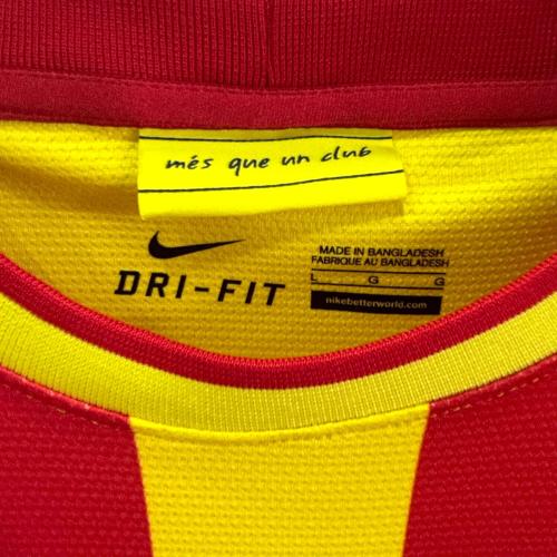 FCバルセロナ サッカーユニフォーム メンズ SIZE L レッドxイエロー 【10】ネイマールJr・2013-14シーズンウェイ 532823-703