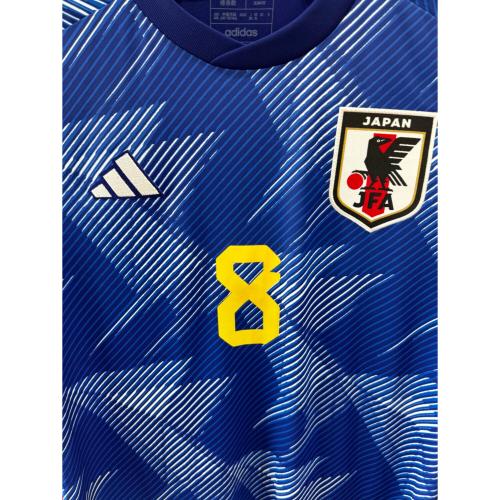 日本代表 (ニホンダイヒョウ) サッカーユニフォーム メンズ SIZE 2XL ブルー 【8】堂安律・~2022・ホーム HF1845