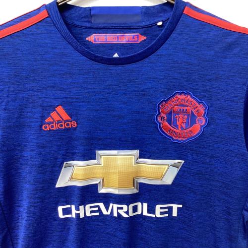 マンチェスターユナイテッド サッカーユニフォーム メンズ SIZE L ブルー 2016-2017シーズン アウェイ AI6704