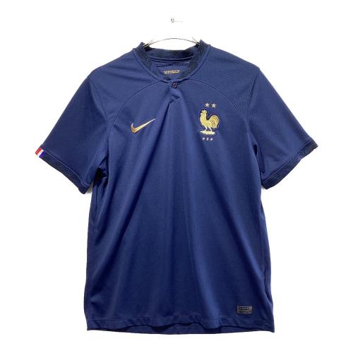 フランス代表 (フランスダイヒョウ) サッカーユニフォーム メンズ SIZE L ネイビー 2022シーズン ホーム